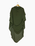 khimar Trois Volants en Mousseline